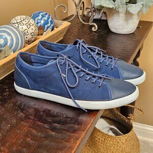 GEOX Men's Respira Casual Sneakers, Blue, Sz 13